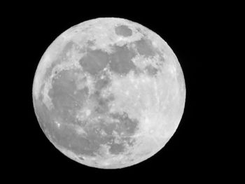 Close-up of moon against sky at night