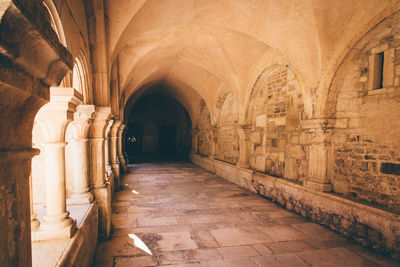 Corridor of historic building