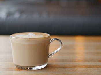 Close-up of coffee on table