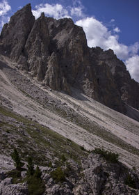 Scenic view of rocky mountains against sky