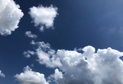 Low angle view of clouds in sky