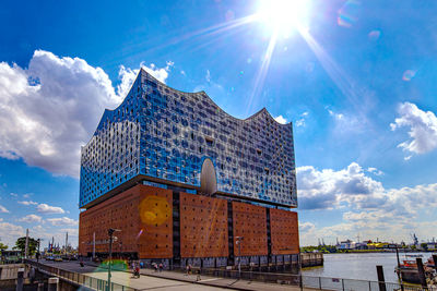 Low angle view of building against sky