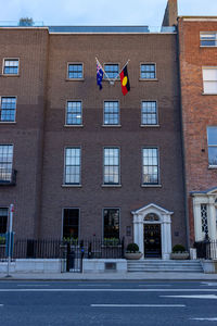 Low angle view of building against sky