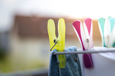 Close-up of multi colored pencils