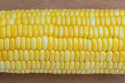 High angle view of yellow and coffee on table