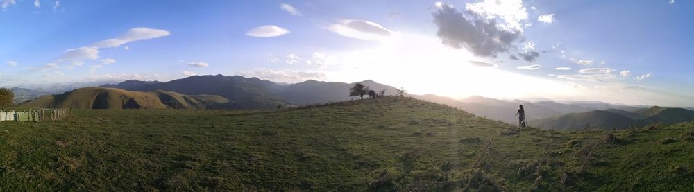 Panoramic view of landscape against sky