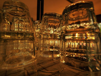 Close-up of wine glass on table