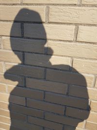 Close-up of shadow on wall