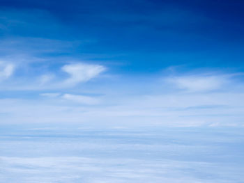 Scenic view of clouds in blue sky