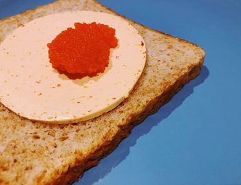 Close-up of bread in plate