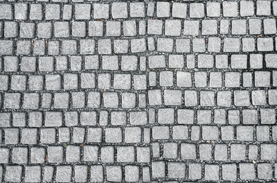 Full frame shot of cobblestone street