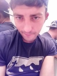 Close-up portrait of a young man