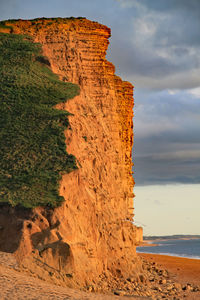 Rock formations at seaside