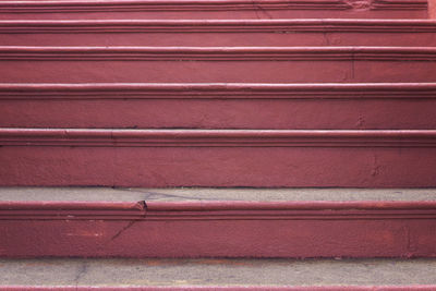 Full frame shot of red metal structure