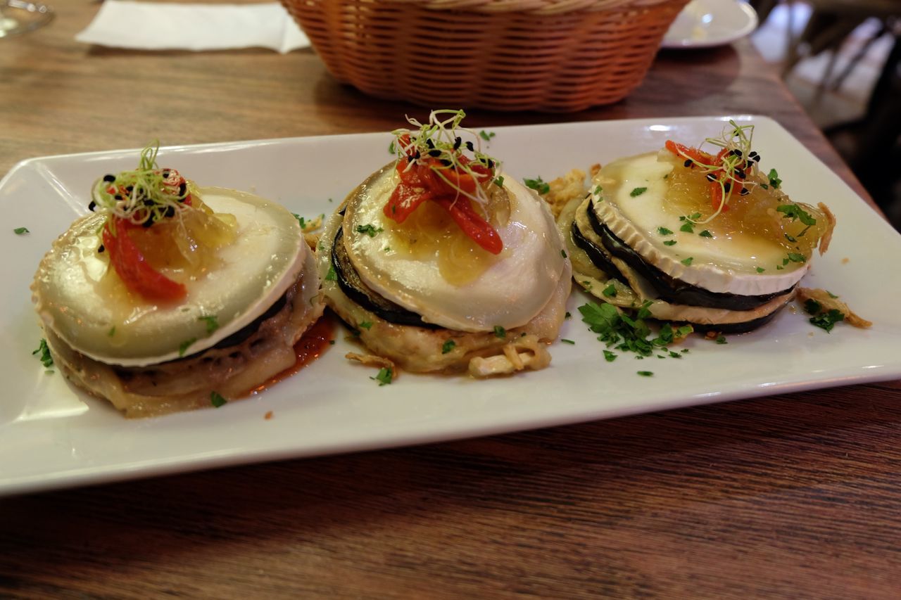 CLOSE-UP OF BREAKFAST SERVED ON TABLE