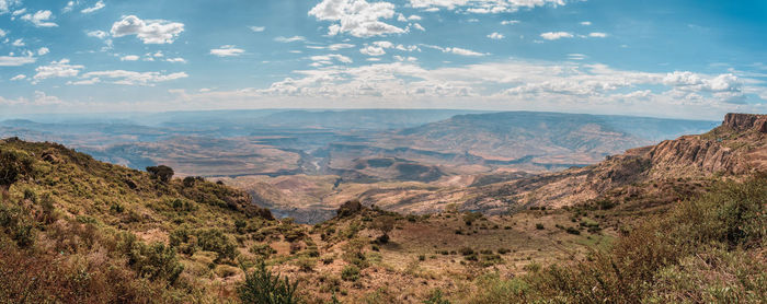 Scenic view of landscape against sky