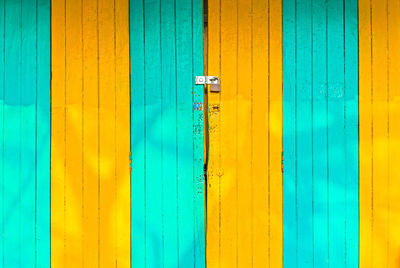 Full frame shot of blue door