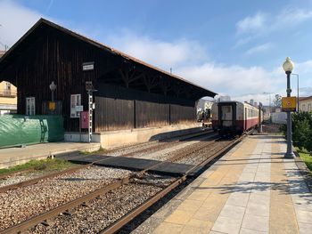 Train at railroad station