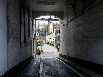 Archway amidst buildings