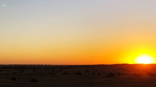 Scenic view of sunset