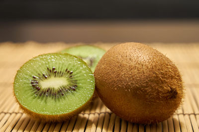 Close-up of fruits on table