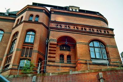 Low angle view of historic building