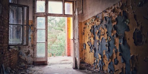 Corridor of abandoned building