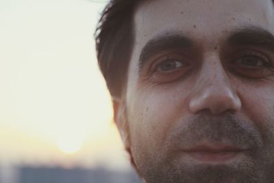 Close-up portrait of young man