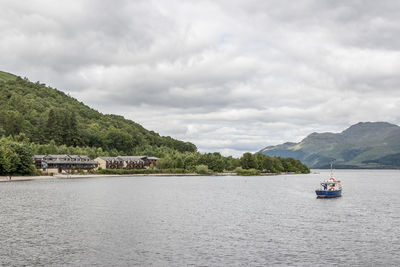 Scenic view of river against sky