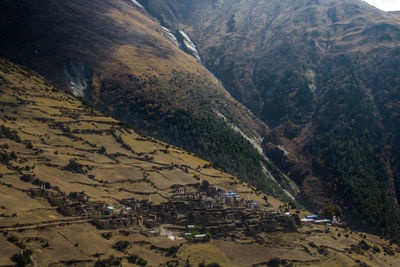 High angle view of townscape