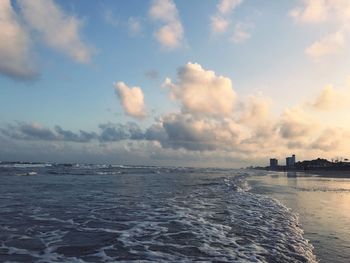 Scenic view of sea against sky