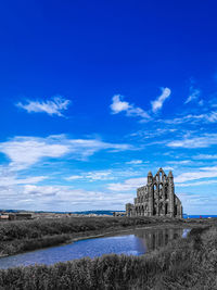 Whitby abbey in selective colour