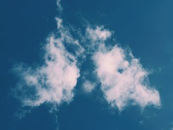 Low angle view of cloudy sky