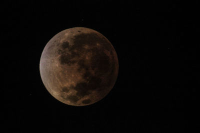 View of full moon in sky