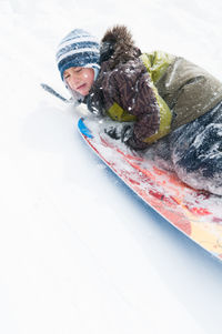 Man in snow