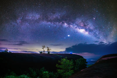 Scenic view of sky at night