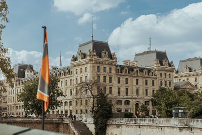 Low angle view of building against sky
