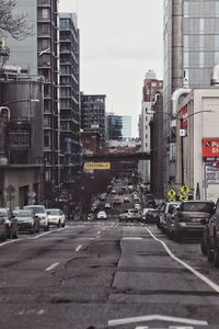 View of city street