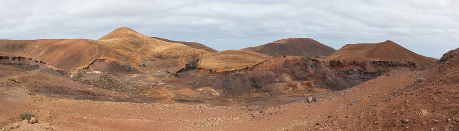 Scenic view of desert against sky