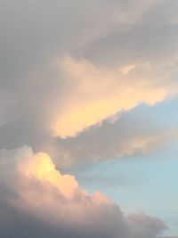 Low angle view of clouds in sky