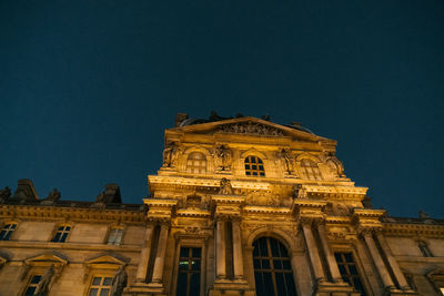 Low angle view of historical building