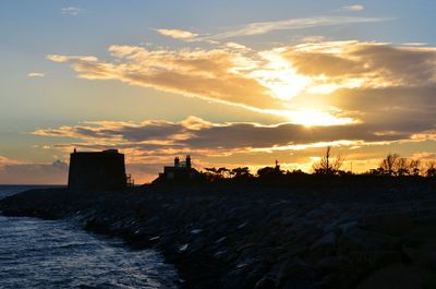 Scenic view of sunset against sky