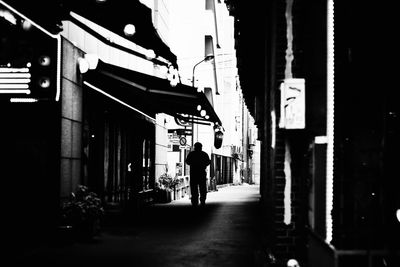 Street along buildings