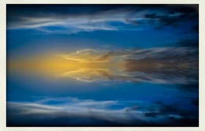 Low angle view of cloudy sky