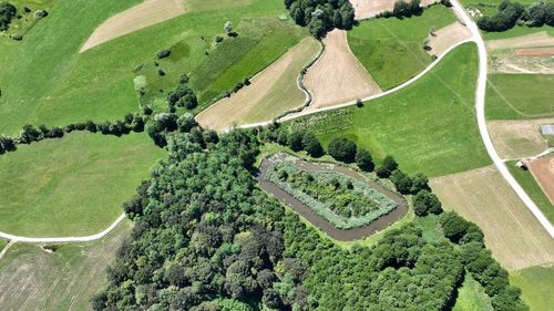 High angle view of landscape