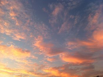 Low angle view of dramatic sky