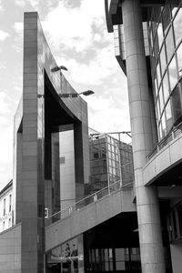 Low angle view of buildings against sky