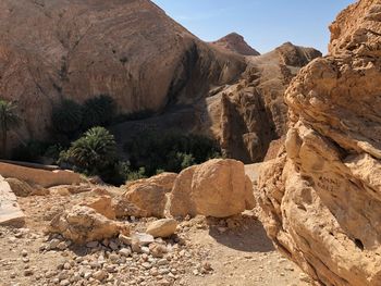 Rocks in mountains