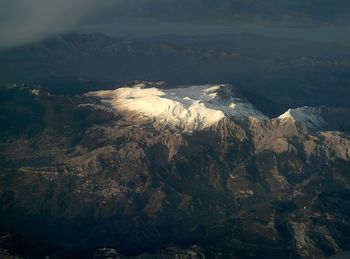 Scenic view of mountain range