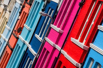 Full frame shot of colorful buildings